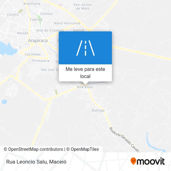 Rua Leoncio Salu mapa