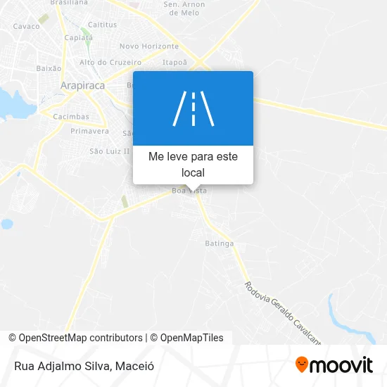 Rua Adjalmo Silva mapa