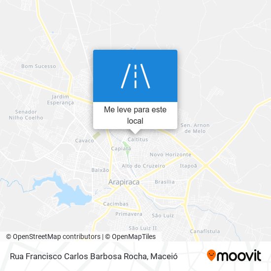 Rua Francisco Carlos Barbosa Rocha mapa