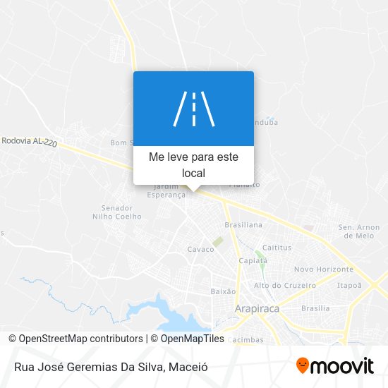Rua José Geremias Da Silva mapa