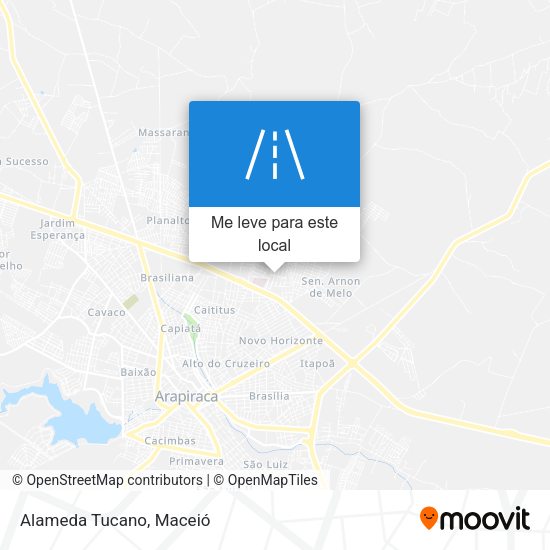 Alameda Tucano mapa