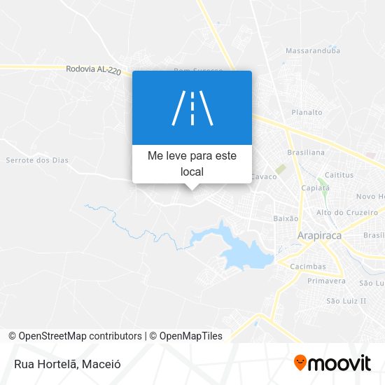 Rua Hortelã mapa