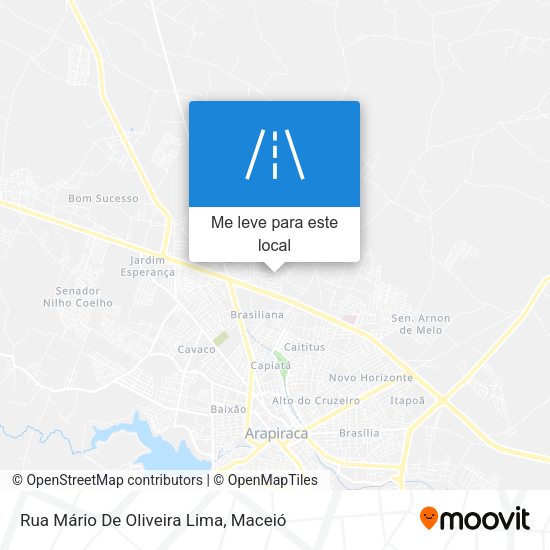 Rua Mário De Oliveira Lima mapa