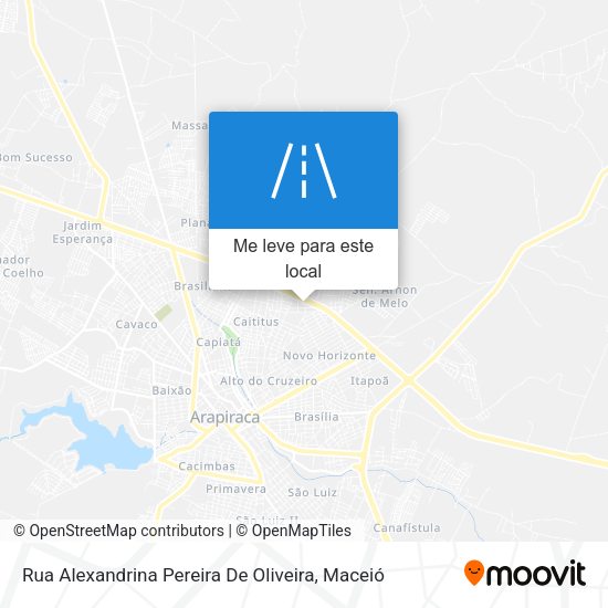 Rua Alexandrina Pereira De Oliveira mapa