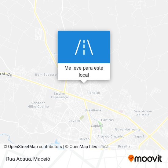 Rua Acaua mapa