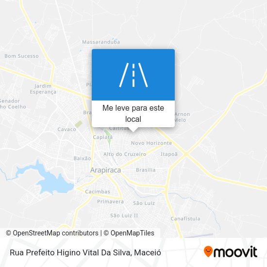 Rua Prefeito Higino Vital Da Silva mapa