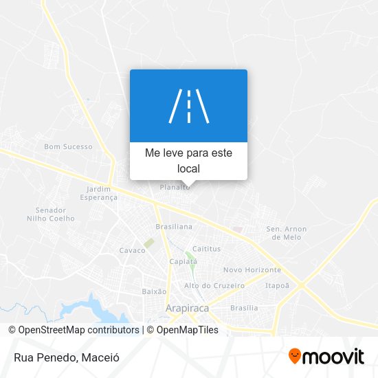 Rua Penedo mapa