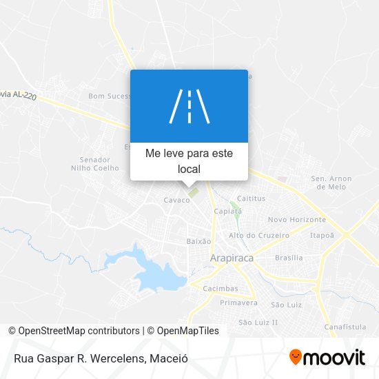 Rua Gaspar R. Wercelens mapa