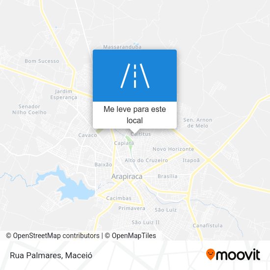 Rua Palmares mapa