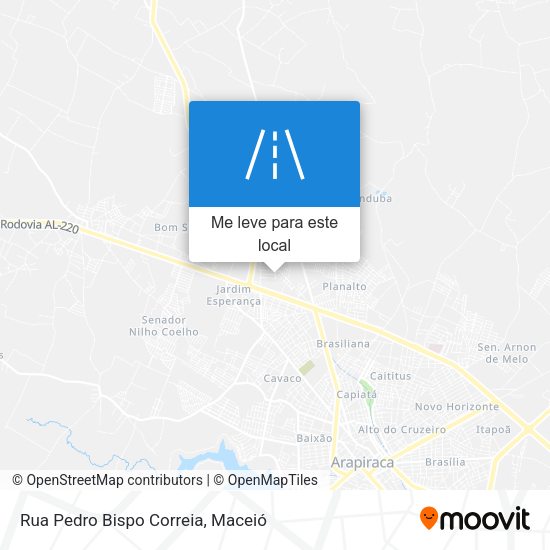Rua Pedro Bispo Correia mapa