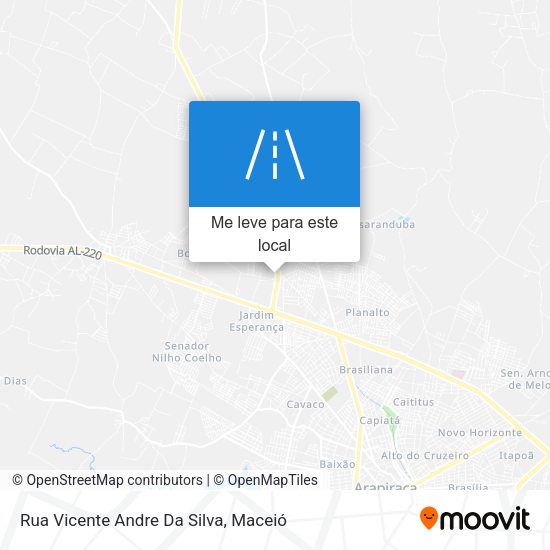 Rua Vicente Andre Da Silva mapa
