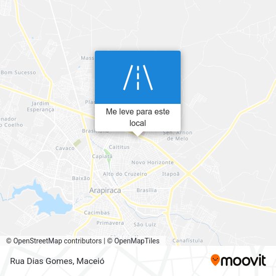 Rua Dias Gomes mapa