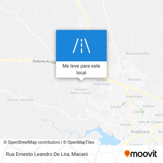 Rua Ernesto Leandro De Lira mapa