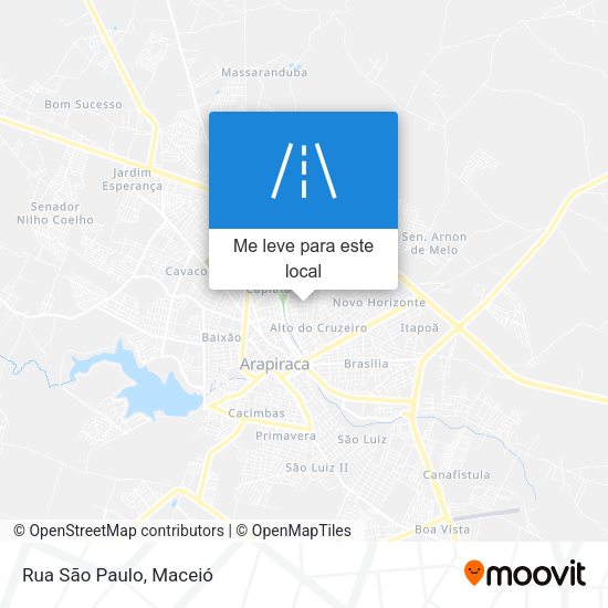 Rua São Paulo mapa