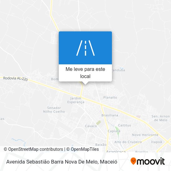Avenida Sebastião Barra Nova De Melo mapa