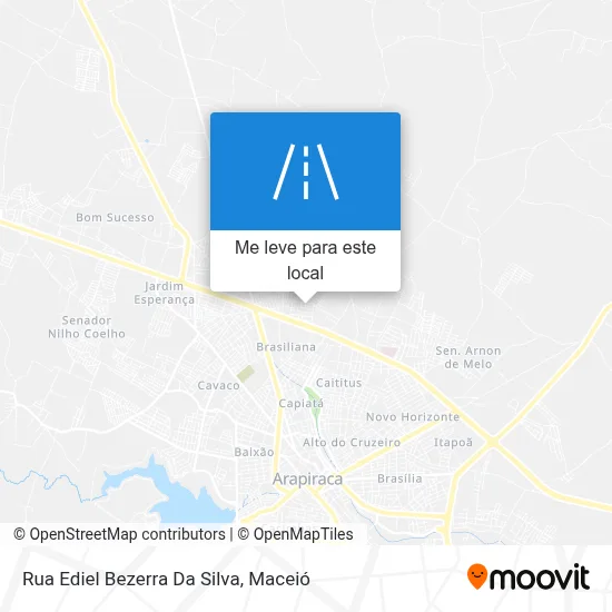 Rua Ediel Bezerra Da Silva mapa