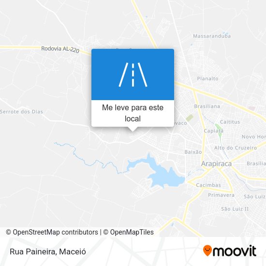 Rua Paineira mapa