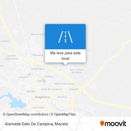 Alameda Galo De Campina mapa