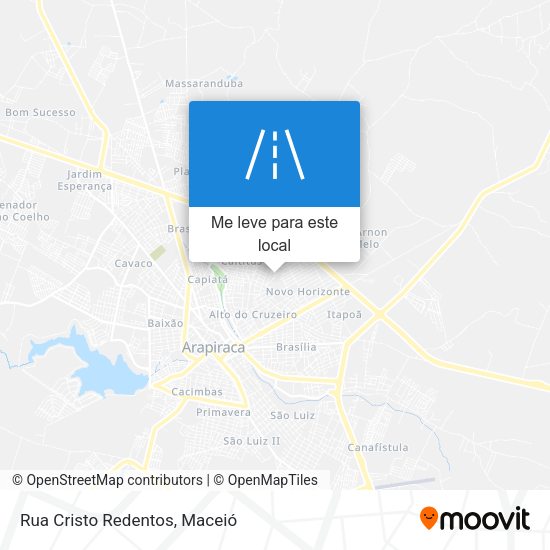 Rua Cristo Redentos mapa