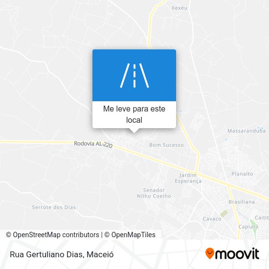 Rua Gertuliano Dias mapa