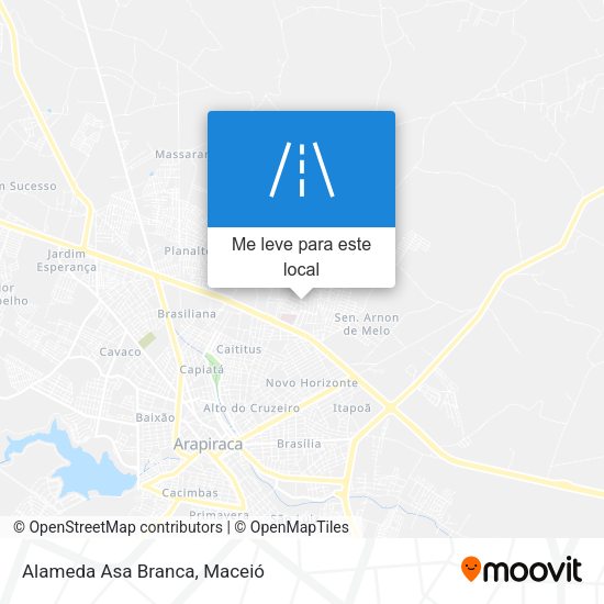 Alameda Asa Branca mapa