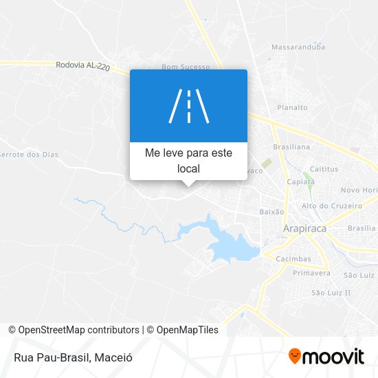 Rua Pau-Brasil mapa