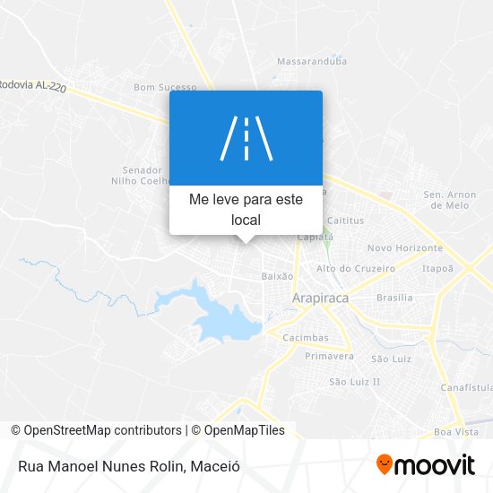 Rua Manoel Nunes Rolin mapa