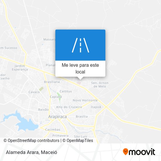 Alameda Arara mapa