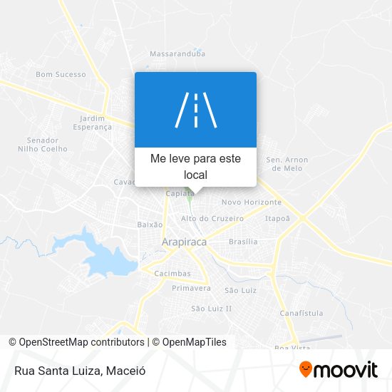 Rua Santa Luiza mapa