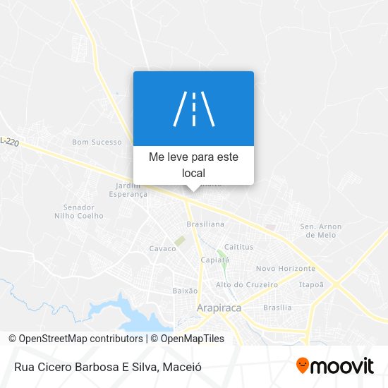Rua Cicero Barbosa E Silva mapa