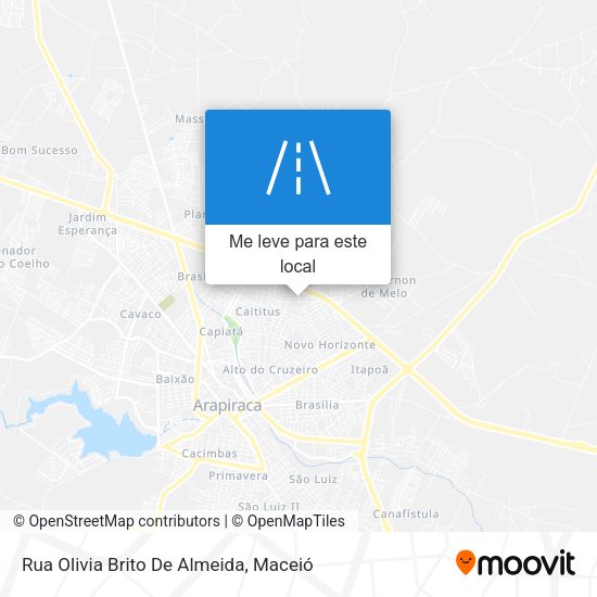 Rua Olivia Brito De Almeida mapa
