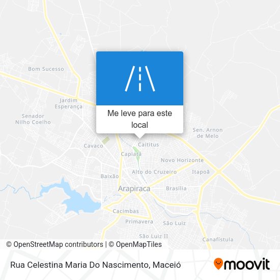 Rua Celestina Maria Do Nascimento mapa