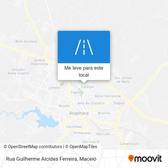Rua Guilherme Alcides Ferreira mapa