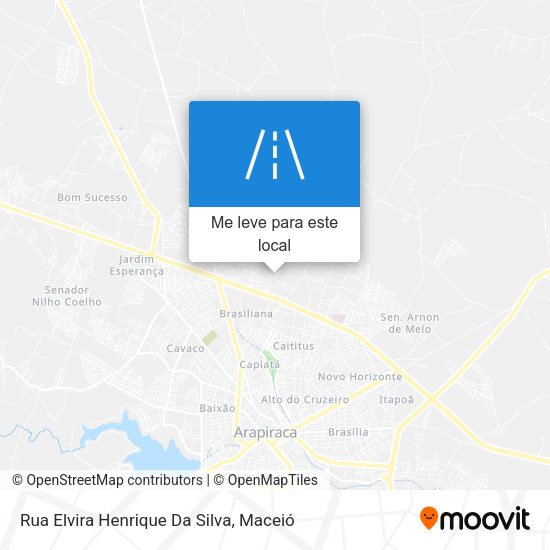 Rua Elvira Henrique Da Silva mapa