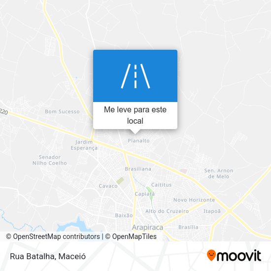 Rua Batalha mapa