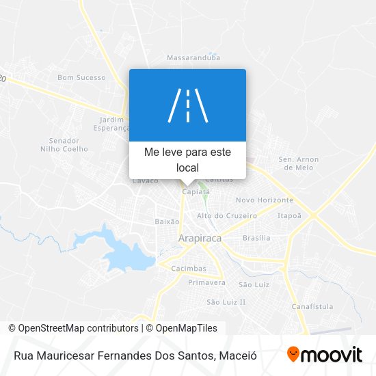 Rua Mauricesar Fernandes Dos Santos mapa