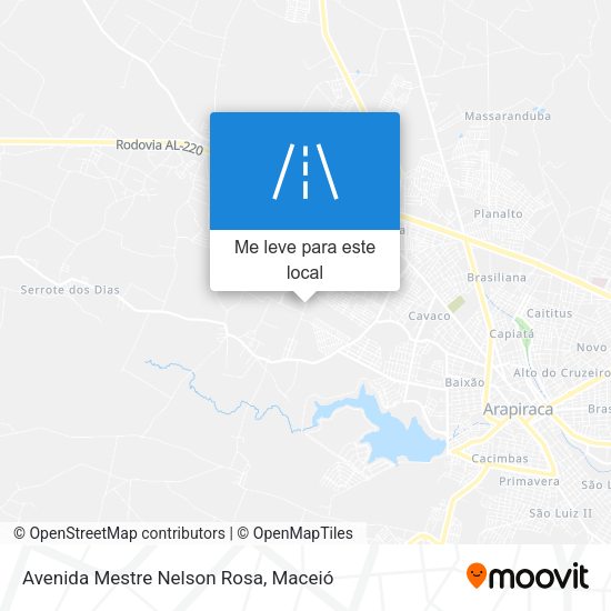 Avenida Mestre Nelson Rosa mapa