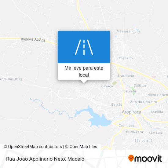 Rua João Apolinario Neto mapa