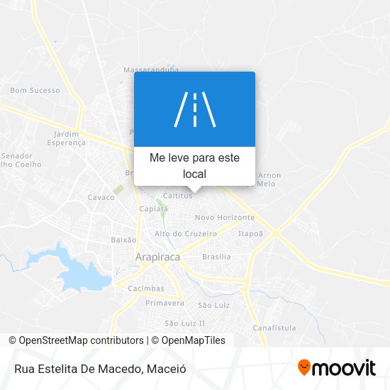 Rua Estelita De Macedo mapa