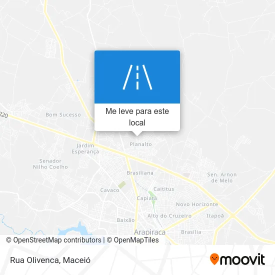 Rua Olivenca mapa