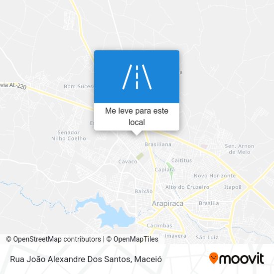 Rua João Alexandre Dos Santos mapa