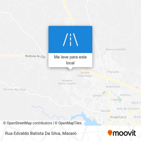 Rua Edvaldo Batista Da Silva mapa