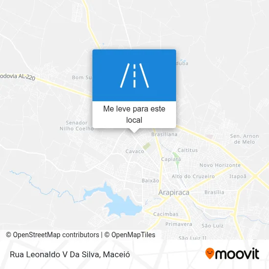 Rua Leonaldo V Da Silva mapa