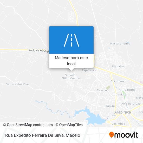 Rua Expedito Ferreira Da Silva mapa