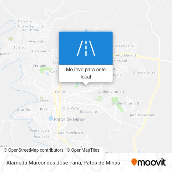 Alameda Marcondes José Faria mapa
