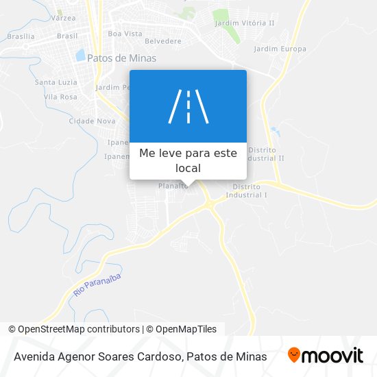 Avenida Agenor Soares Cardoso mapa