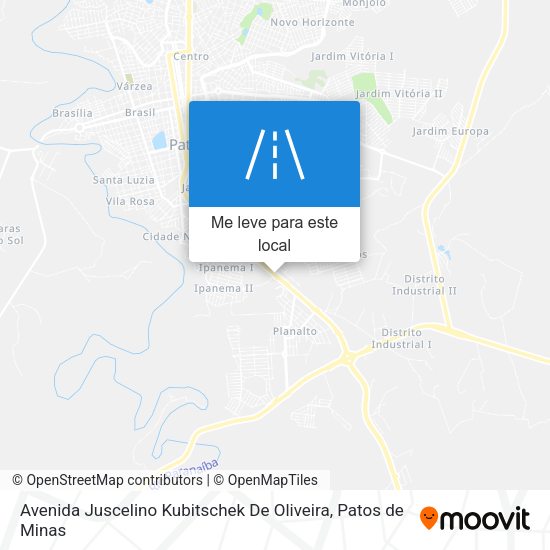 Avenida Juscelino Kubitschek De Oliveira mapa
