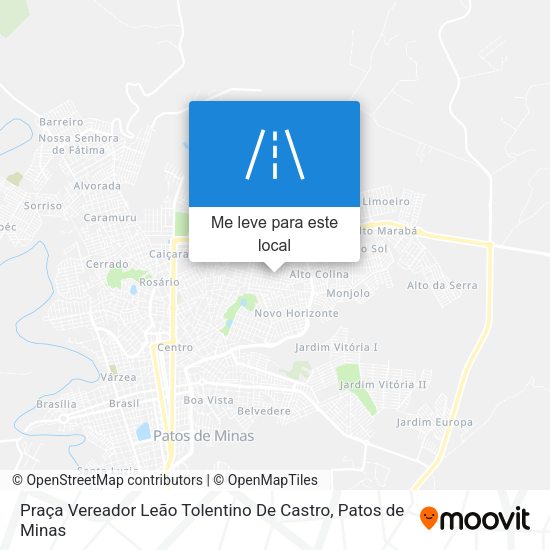 Praça Vereador Leão Tolentino De Castro mapa