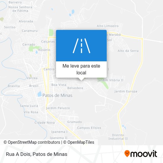 Rua A Dois mapa