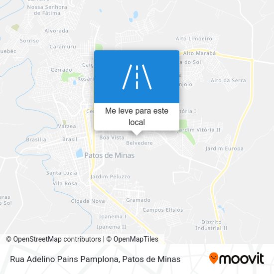 Rua Adelino Pains Pamplona mapa